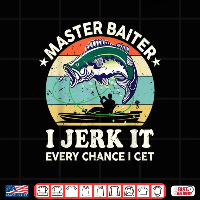 Design Master Baiter Kayak Fishing Shirt Dad Grandpa Bass Fish Shirt