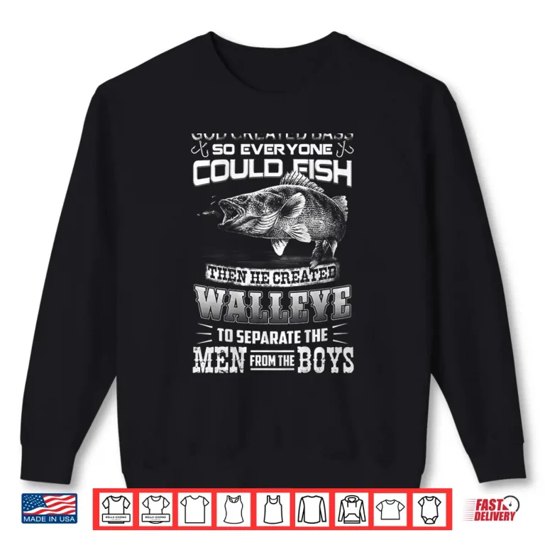 Sweatshirt Mens Walleye Separates The Men From The Boy Tshirt