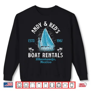 Sweatshirt Vintage Andy And Reds Boat Repair Fishing Charters Boating Shirt