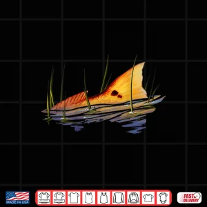 Design BACK PRINT Tailing Redfish Red Drum Fish Redfish Tail Shirt