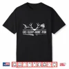 Eat Sleep Hunt Fish Funny Hunting Fishing Graphic Shirt