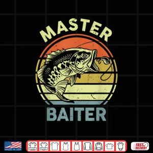 Design Fishing Shirt Dad Grandpa Master Baiter Funny Shirt