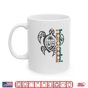 Mug Guam Turtle Hafa Adai Guam Fishing Shirt Chamorro Guamanian Shirt
