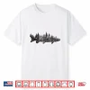Musky Pine Forest Treeline Outdoor Fishing Angler Shirt