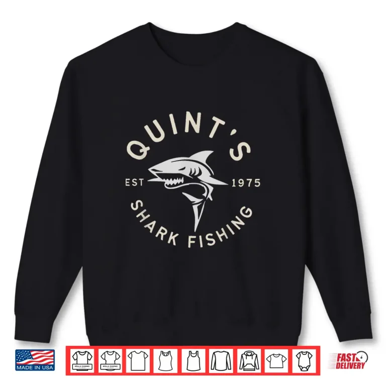 Sweatshirt Vintage Quints Shark Fishing 1975 Retro Shirt