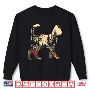 Boho Cat Plants Forest Nature Wildflower Hiking Camping Shirt 2 Sweatshirt Boho Cat Plants Forest Nature Wildflower Hiking Camping Shirt