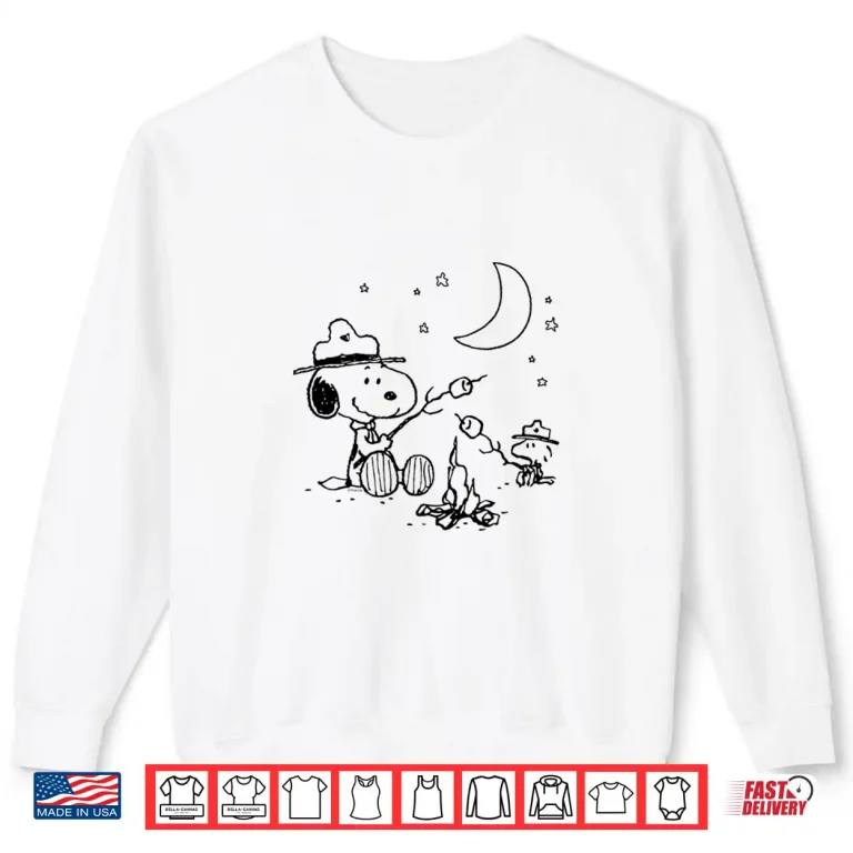 Sweatshirt Peanuts Snoopy Camping Shirt