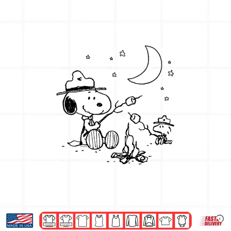 Design Peanuts Snoopy Camping Shirt