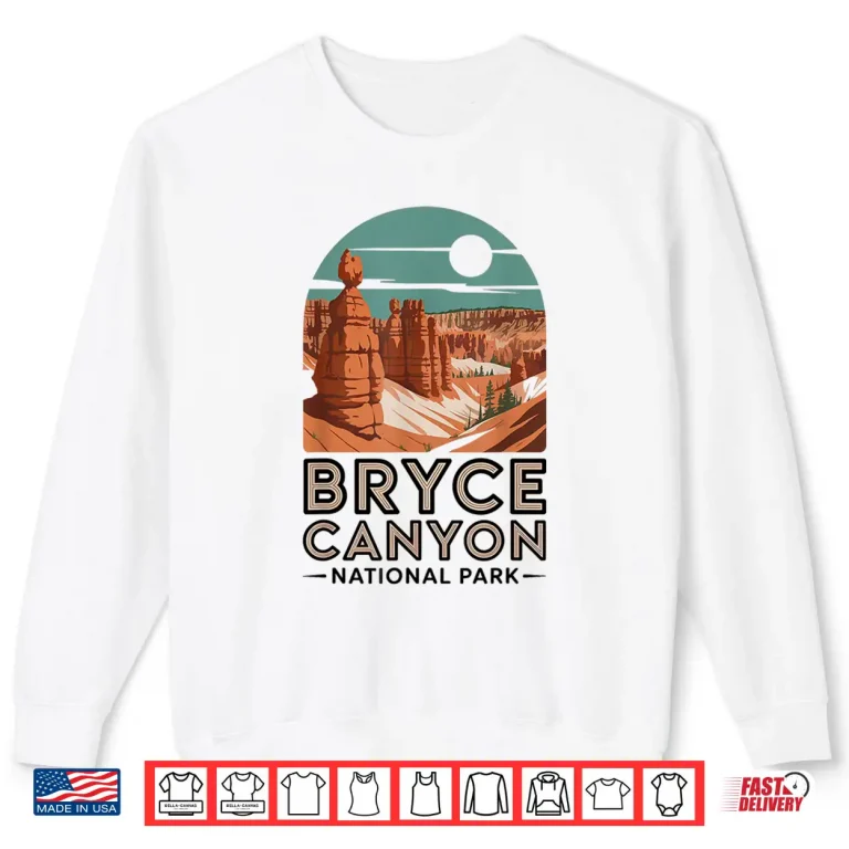 Sweatshirt Bryce Canyon National Park Outdoor Hiking US National Park Shirt