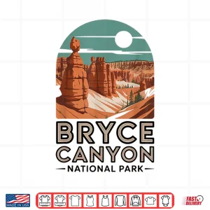 Design Bryce Canyon National Park Outdoor Hiking US National Park Shirt