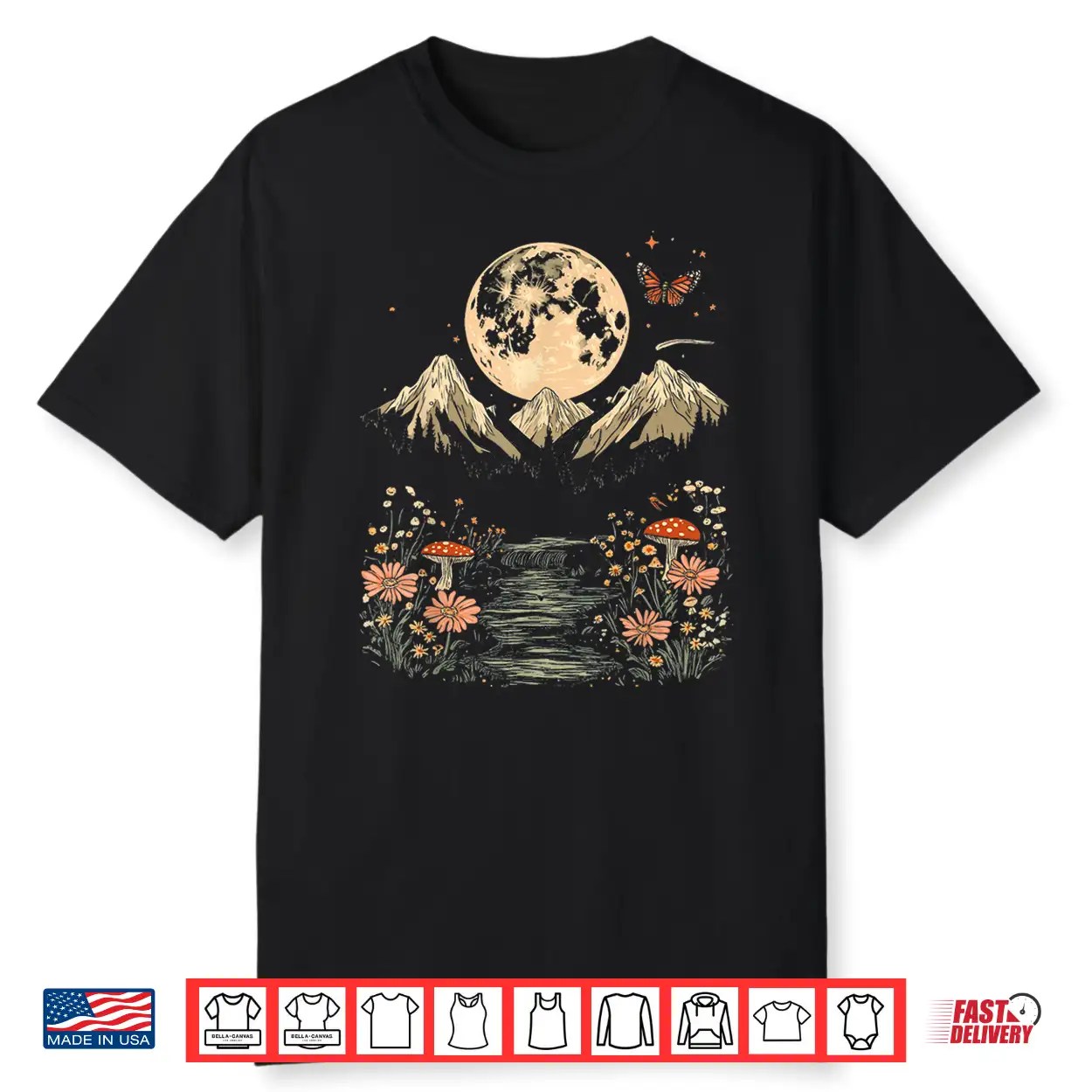 Cottagecore Nature Camping Shirt