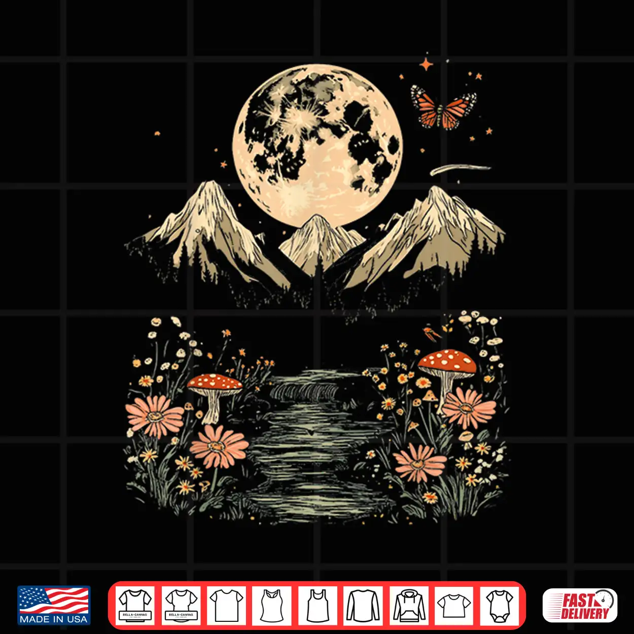 Cottagecore Nature Camping Shirt