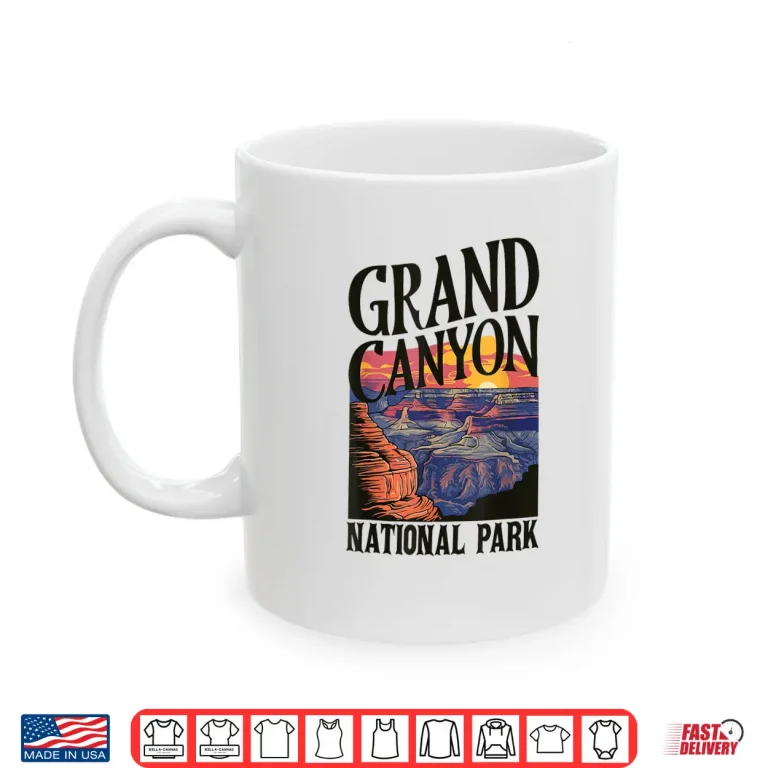 Mug Grand Canyon National Park Classic Travel Hiking Camping Shirt