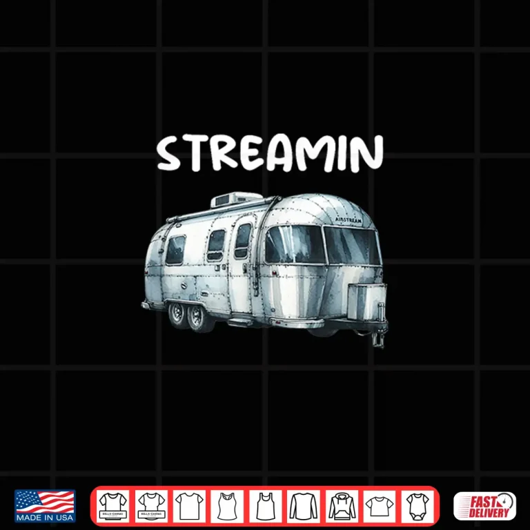 Design Great Retro Vintage Airstream Funny Camping Shirt