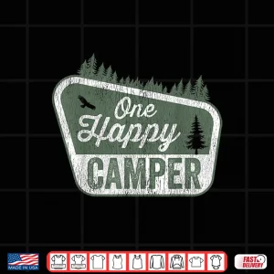 Design One Happy Camper Matching Family Birthday Party Camping Shirt