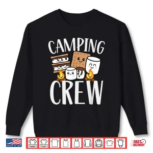 Sweatshirt Camping Crew Smore Campfire Group Squad Team Kids Men Women Shirt