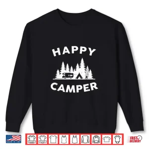 Sweatshirt Happy Camper Camping Shirt for Men Women and Kids