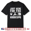 Just Here For The Hookups Camping Rv Trailer Caravan Shirt
