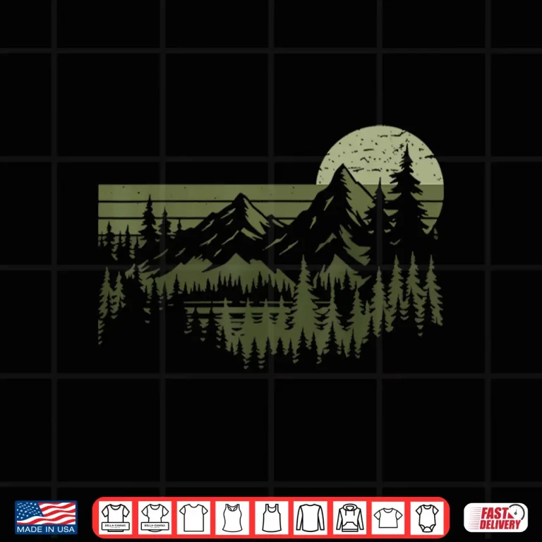 Design Nature Landscape Retro Hiking Vintage Hiker Shirt