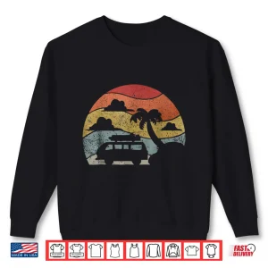 Sweatshirt Retro Camping Camper Van Life Hippie Vintage Shirt