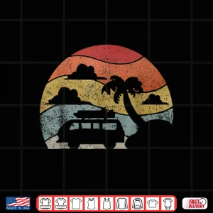 Design Retro Camping Camper Van Life Hippie Vintage Shirt
