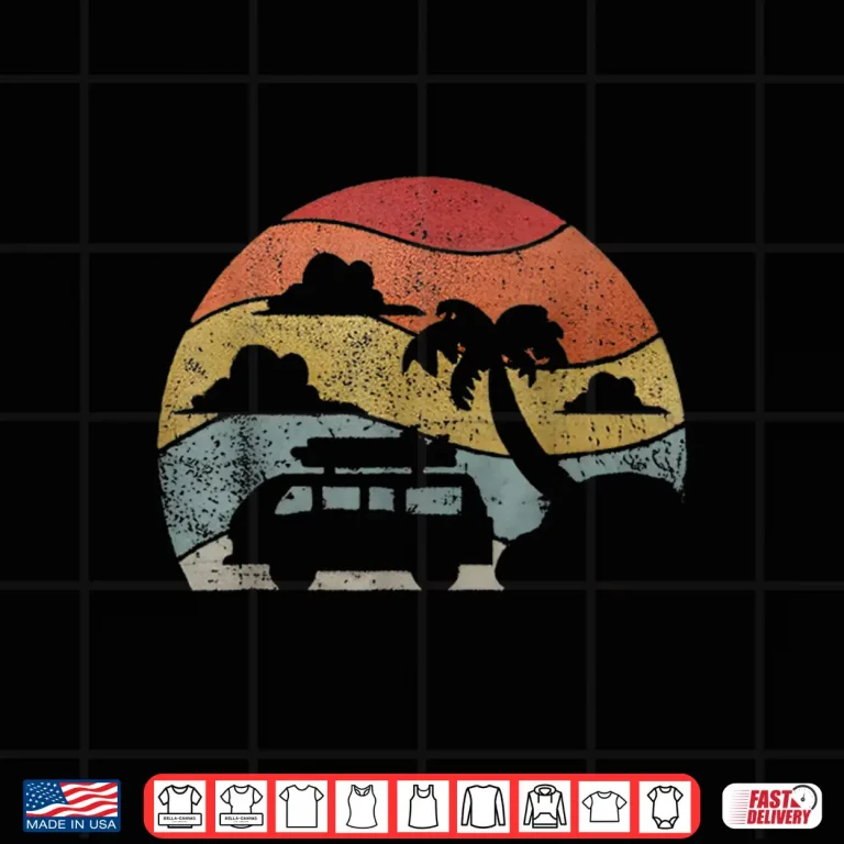 Design Retro Camping Camper Van Life Hippie Vintage Shirt