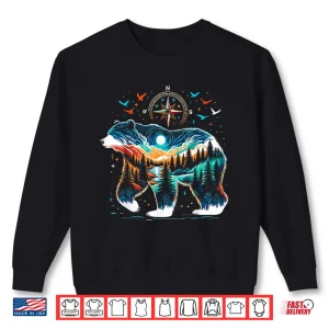 Sweatshirt Retro Forest Bear Wildlife Animal Nature Bear Camping Shirt