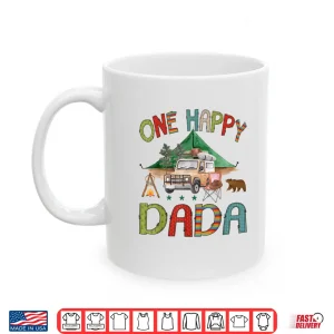 Mug One Happy Dada Camper 1st Birthday Boy Camping Bear Shirt