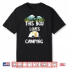This Boy Loves Camping Rv Trailer Tiny House Caravan Camper Shirt