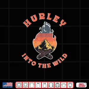 Design Vintage Campfire Hurley Souvenir Retro Hiking Camping Shirt