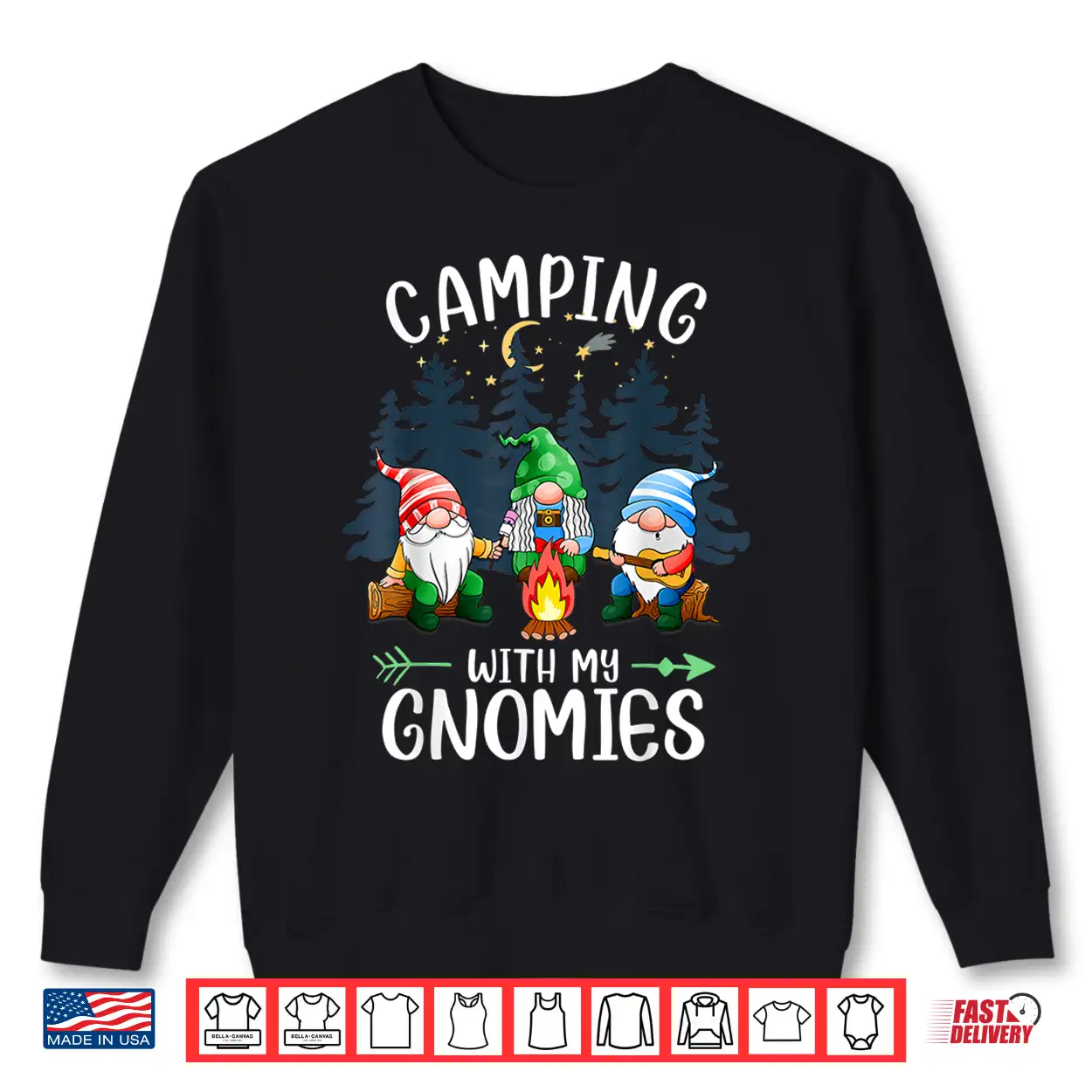 Camping With My Gnomies Funny Gnome Camp Women Men Shirt Camping With My Gnomies Funny Gnome Camp Women Men Shirt