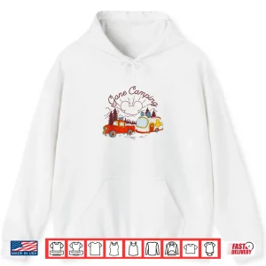 Hoodie Disney Mickey And Friends Gone Camping Retro Trailer Shirt