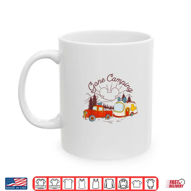 Mug Disney Mickey And Friends Gone Camping Retro Trailer Shirt