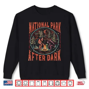 Sweatshirt National Park After Dark Funny Camping Retro Shirt