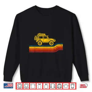 Sweatshirt Overland Atlas Retro Rover Tracks 4x4 Offload Camping Shirt