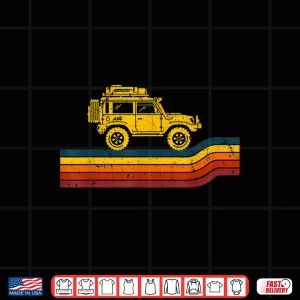 Design Overland Atlas Retro Rover Tracks 4x4 Offload Camping Shirt