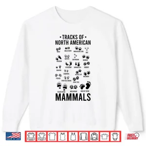 Sweatshirt Wildlife Tracks of North American Mammals Wildlife Tracks Shirt