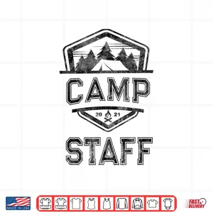 Design Vintage CAMP STAFF Campground Crew Counselor Host Team Shirt