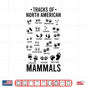 Design Wildlife Tracks of North American Mammals Wildlife Tracks Shirt
