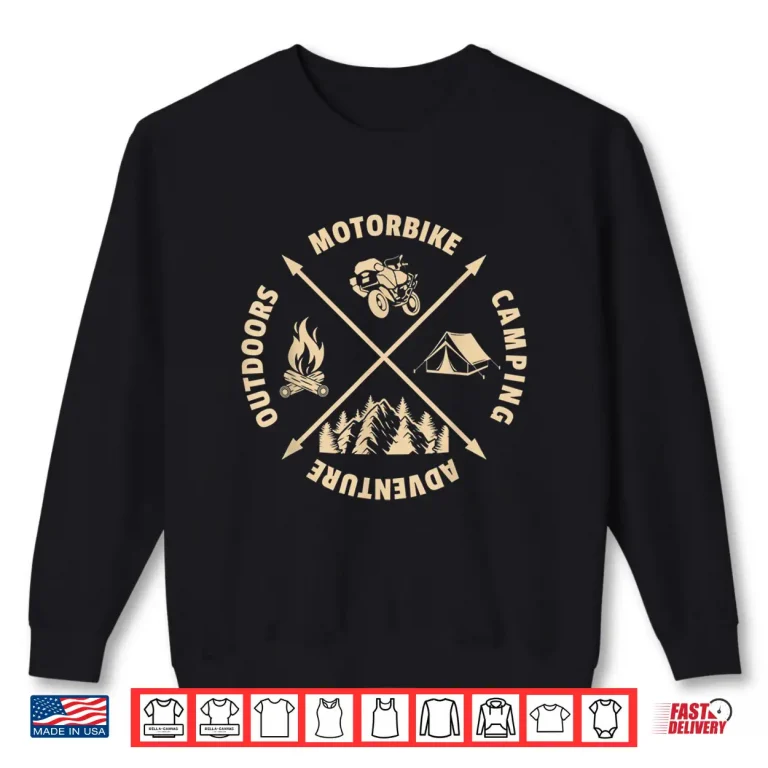 Sweatshirt Adventure Rider Motorcycle Camping Dual Sport Shirt