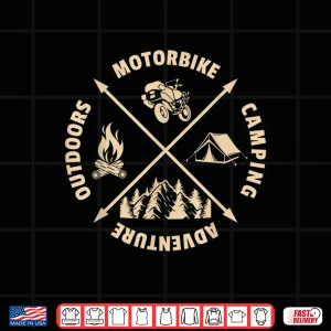 Design Adventure Rider Motorcycle Camping Dual Sport Shirt