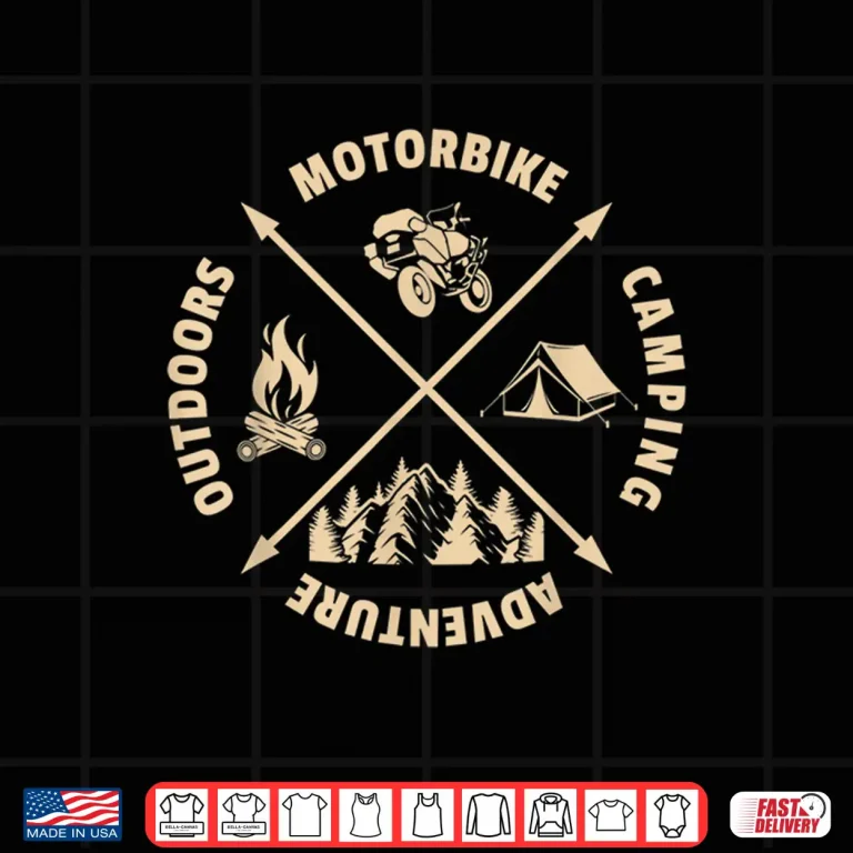 Design Adventure Rider Motorcycle Camping Dual Sport Shirt