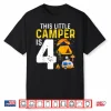 Kids Funny 4Th Camping Birthday Camper Lover 4 Year Old Shirt