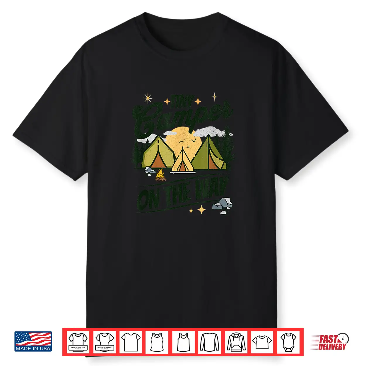 Tiny Camper On The Way Camping Lover Pregnancy Announcement Shirt Tiny Camper On The Way Camping Lover Pregnancy Announcement Shirt