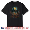 Vintage Ghost And Skeleton By Fire Camping Gothic Halloween Shirt