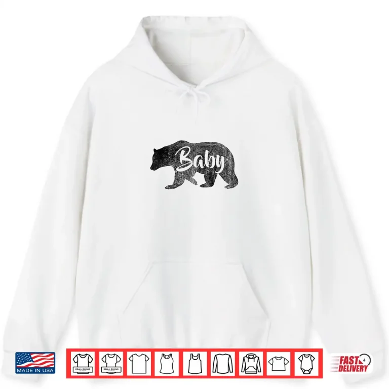 Hoodie Baby Bear Shirt Cute Toddler Camping Tee