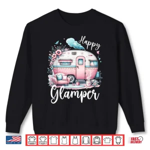 Sweatshirt Cute Happy Glamper Caravan Camping Glamping Shirt