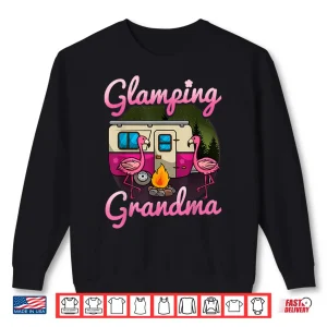 Sweatshirt Glamping Grandma RV Flamingos Gift Camper Camping Gift Shirt