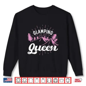 Sweatshirt Glamping Queen Camping Shirt