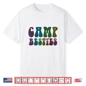 Groovy Camp Besties Bff In Tents Mode On Cruising Girls Shirt